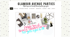 Desktop Screenshot of glamouravenueparties.com